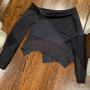 Burberry Dark Navy top from the runway